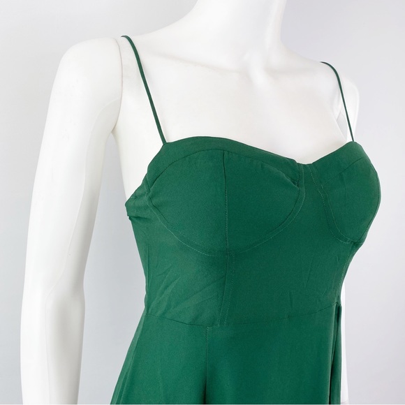 NEW Whyte Valentyne Size 6 Emerald Green Sleeveless A-Line Dress - Picture 3 of 9